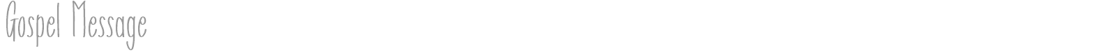 Gospel Message font preview
